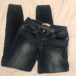 Straight leg, stretchy jeans